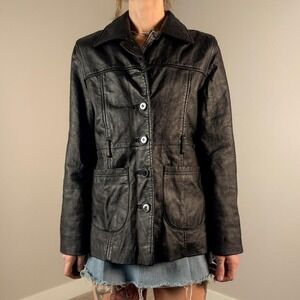 Vintage Sergio Vadducci Genuine Leather Jacket Women's M‎